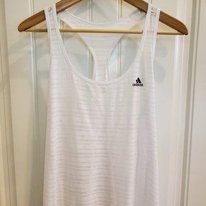 Adidas White Athletic Tank Top